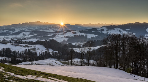sun sunrise schweiz switzerland day clear kirchberg säntis sanktgallen toggenburg pwwinter