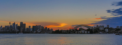 sunset panorama sydney australia newsouthwales mcmahonspoint cremornepoint canon5dmkiii
