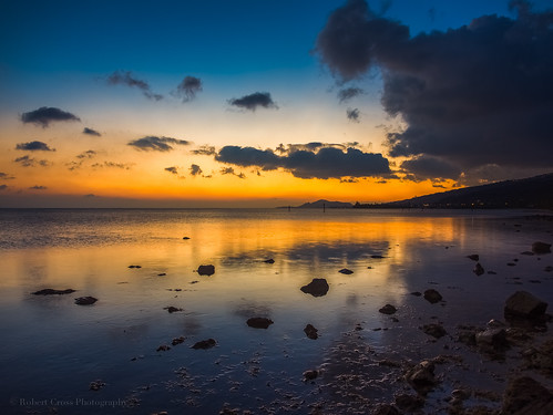 sunset seascape reflection clouds landscape hawaii oahu dusk bluesky olympus pacificocean honolulu bluehour omd em5 1250mmf3563mzuiko
