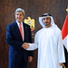 Secretary Kerry is Greeted by UAE Minister of Foreign Affairs Al Nayhan