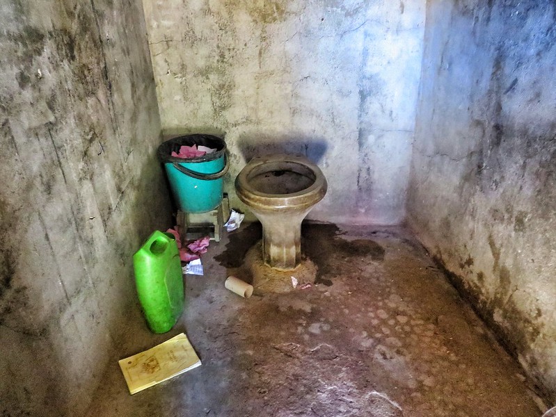 A rural Bolivian family's bathroom