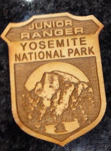 Junior Ranger Badge I earned while visiting Yosemite National Park