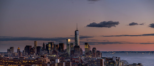 new york city sunset ny newyork skyline night canon buildings pano panoramic wtc 6d