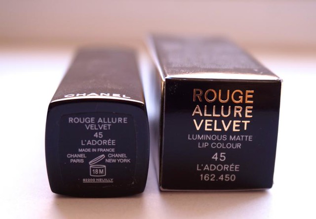 Chanel Rouge Allure Velvet in 45 L'Adoree — Project Vanity