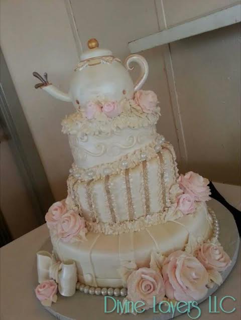 Teapot Cake for New Orleans Riverboat Natchez by Divine Layers LLC