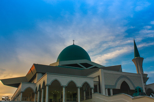 canon mosque flickr sunset building islamic religious photography malaysia johor edited