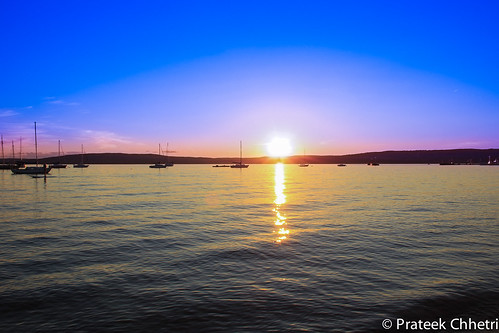 blue sunset island horizon madeline