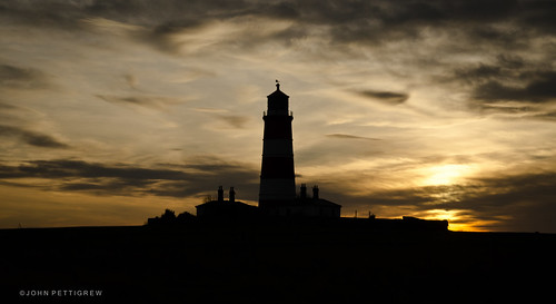 sunset sky lighthouse silhouette clouds explore happisburgh explored d7000