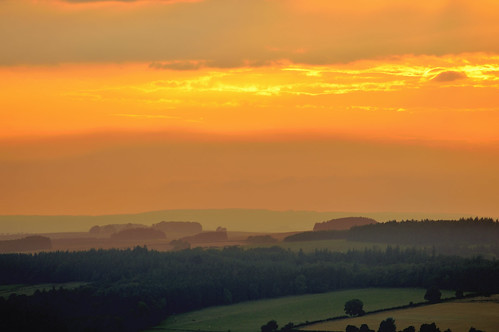 sunset northumberland