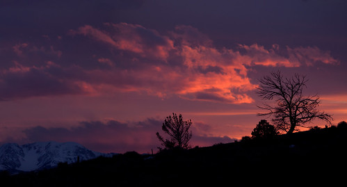 sunset sky evening montana cloudy sunday