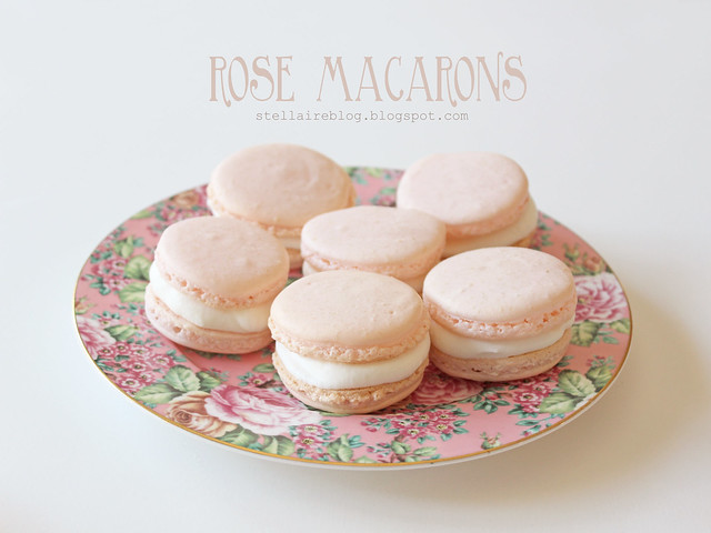 rose macarons