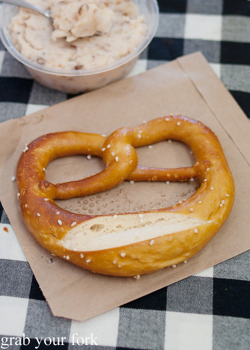 German pretzel from Brot and Wurst, North Narrabeen
