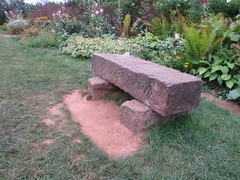 Green Gables stone bench