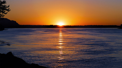 sunset oregon river landscape columbiariver