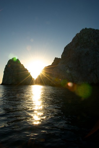 ocean sunset cliff water mexico cabosanlucas