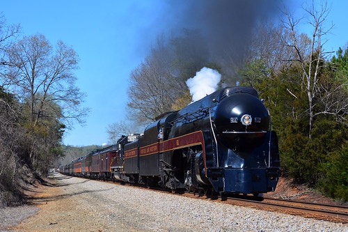 norfolk western nw 484 steam locomotive 611 engine train railroad railway evington virginia streamlined streamlining