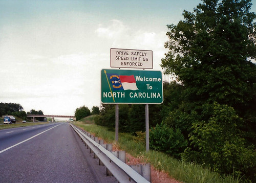 north carolina i85 1987 nc road sign welcome