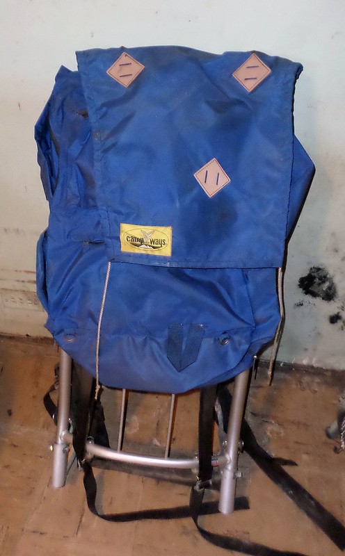 Backpack External Frame Blue
