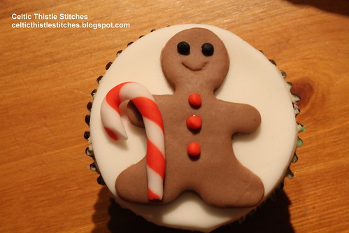 Gingerbread Man cupcake