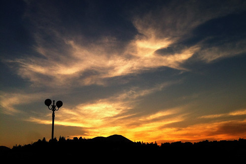 sunset sky cloud lamppost ελλάδα
