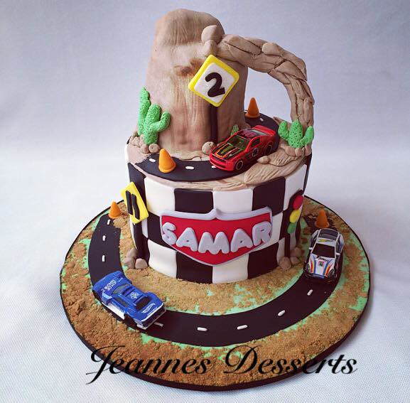 Cars Themed Cake by Jeannes Desserts