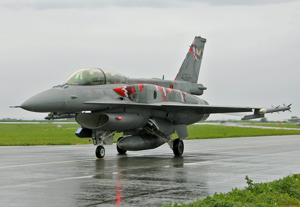 Polish AF F-16D 4082 at Ørland (ENOL), 21. june 2013