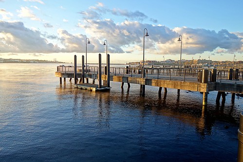 new london sunrise pier waterfront sony hdr goldenhour cypershot rx100 newlondonconn