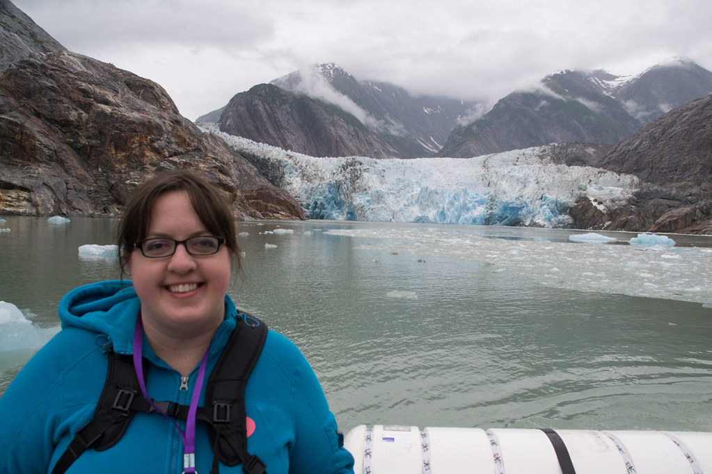 Views of glacier on Alaska cruise excursion