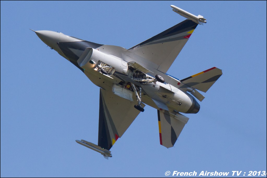 F-16 Solo Display Belge, 60 ans Patrouille de France , Meeting Aerien 2013