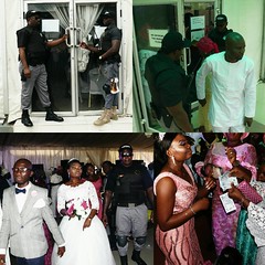 Some of the distinguished guests at the wedding reception of Ajike and Fola in Lagos Nigeria