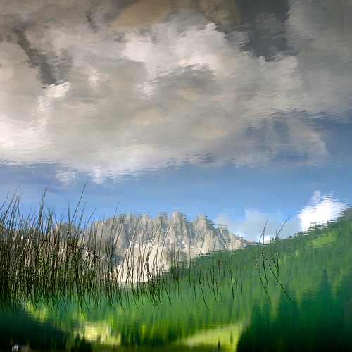mountain lake france alps reflection clouds montagne alpes lac reflet nuages hautesalpes orceyrette