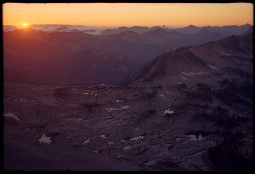 sunset washington kodakretina middleforksnoqualmie alpinelakeswilderness labohngap kodakektar100 labohnpeak