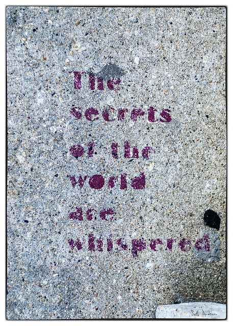 The secrets of the world are whispered