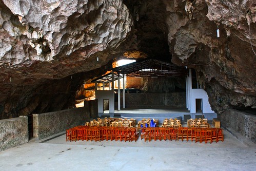 a theater was built into elephant cave