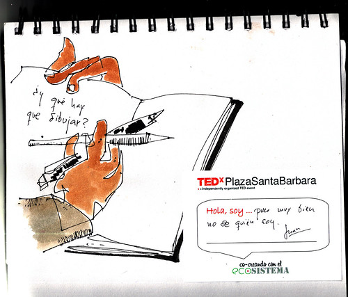 dibujando en el TEDx