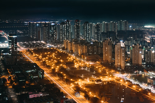 seoul incheon korea coréedusud kr citylights cityscape night time nightime buildings architecture songdo