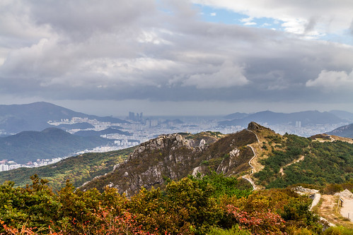 mountain korea busan southkorea fortresswall asia2013