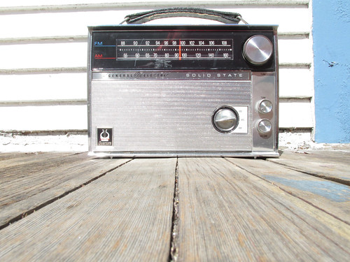 Classic old radio 1960s or 70s style