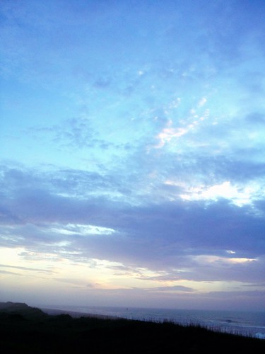 pink blue sky beach yellow clouds sunrise purple dunes northcarolina avon atlanticocean iphoneography uploaded:by=flickrmobile flickriosapp:filter=nofilter summeroflove2013