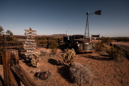 california windmill truck landscape photography desert sanbernardinocounty