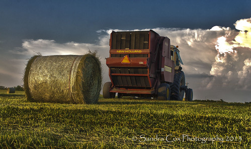 tractor field hay baler haybaler
