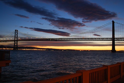sf sanfrancisco california bridge sunrise baybridge