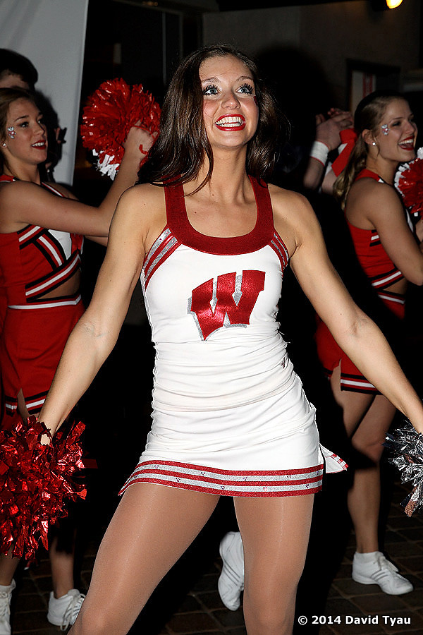 The Wisconsin Badgers Dance Team at the 2014 NCAA West Regionals | The