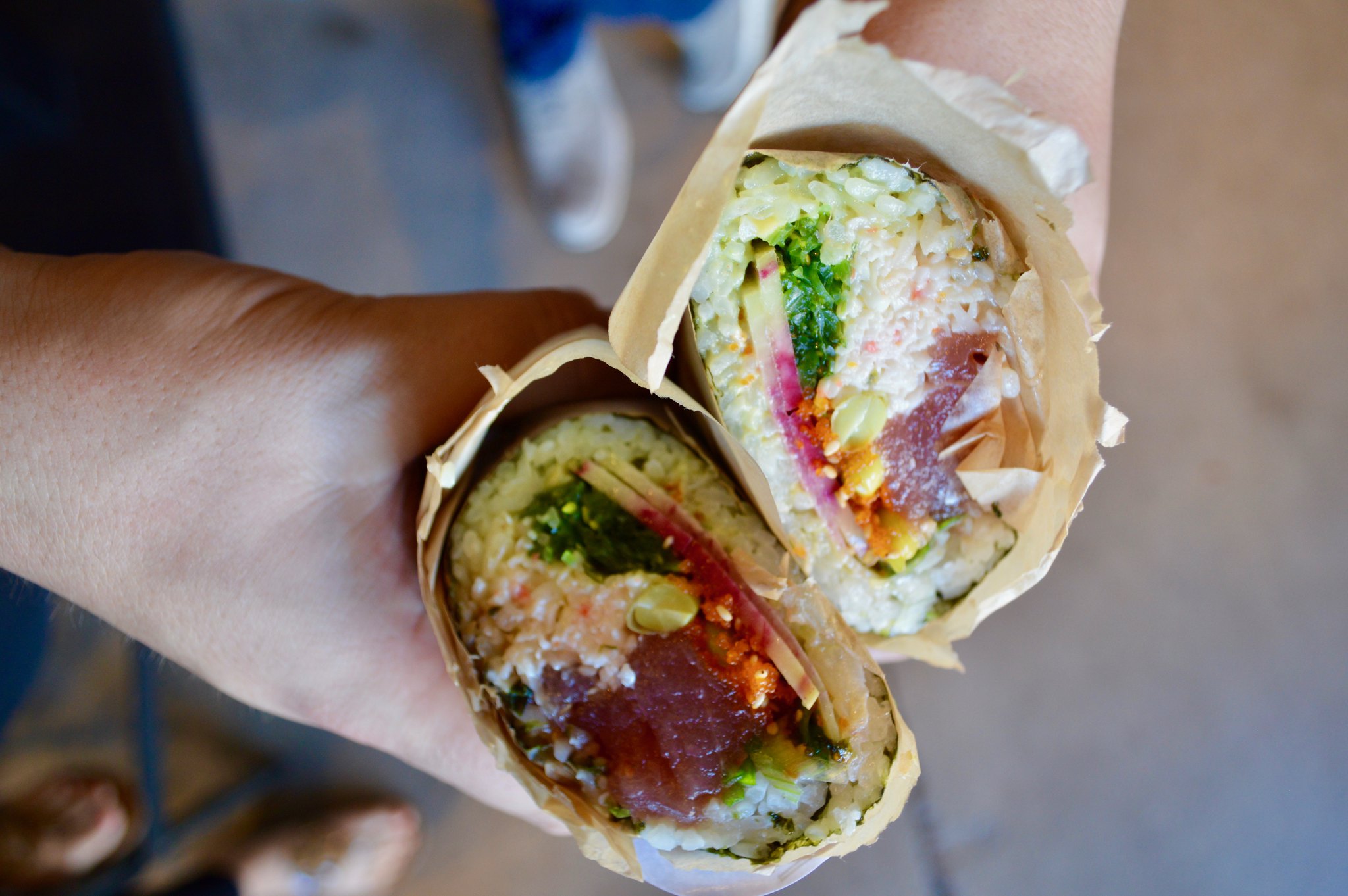 Sushi Burrito at Jogasaki, one of the best food places in LA