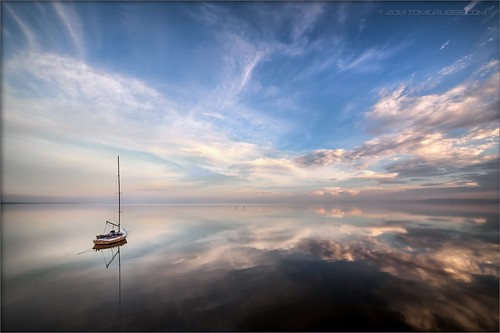 california sunset lake reflection water sailboat landscape boat saltonsea bombaybeach