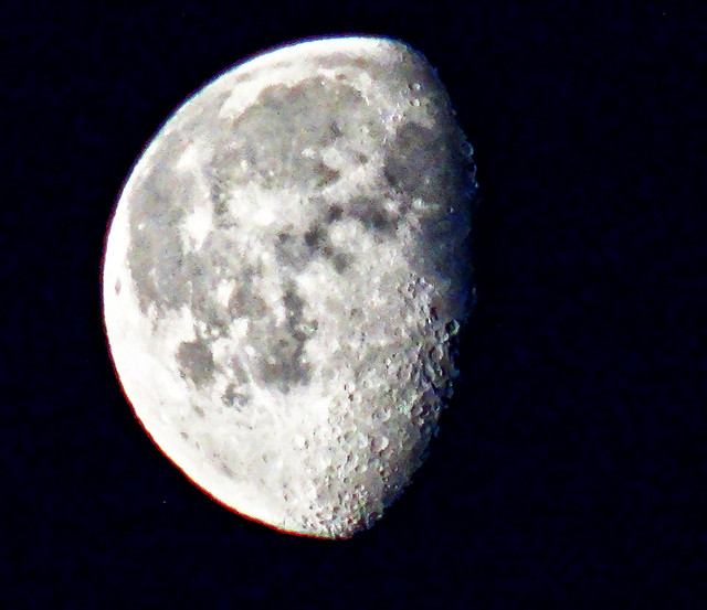 This morning's moon