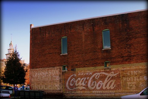 jackinmycoke thelacs montgomerygentry coke ghost downtown fayetteville tennessee ghostsign signporn bricks
