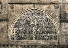 Ahmedabad IND - Sidi Saiyyed Mosque window carving