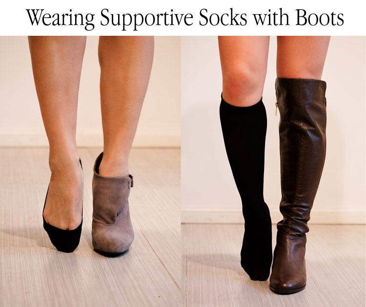 cute & little blog | supportive socks with boots | kushyfoot review