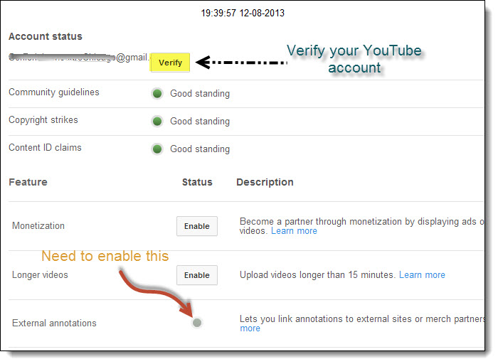how to add clickable link to YouTube videos - YouTube Annotations